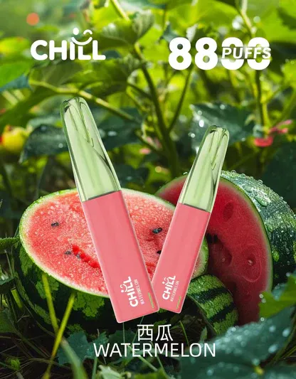 CHILL 鴨嘴獸 8800口拋棄式電子煙｜12W輸出與 550mAh電池續航，含 3%尼古丁鹽並提供多款熱銷口味