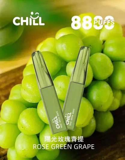 CHILL 鴨嘴獸 8800口拋棄式電子煙｜12W輸出與 550mAh電池續航，含 3%尼古丁鹽並提供多款熱銷口味