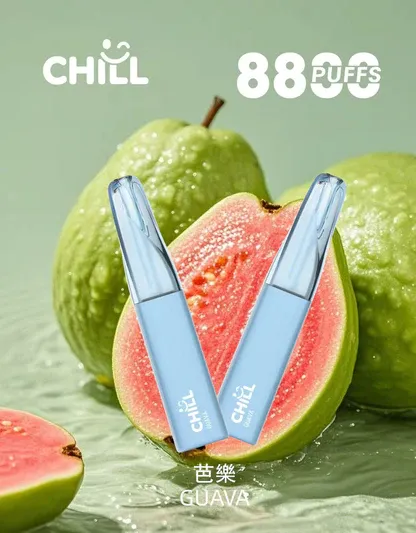 CHILL 鴨嘴獸 8800口拋棄式電子煙｜12W輸出與 550mAh電池續航，含 3%尼古丁鹽並提供多款熱銷口味