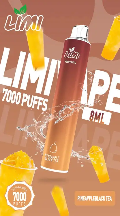 LIMI拋棄式一次性7000口-10.webp LIMI 7000口 拋棄式電子煙|具備 3.5% 尼古丁鹽強勁擊喉感與冰感水果系列清涼口感,搭載吸氣發光 LED 燈條及 650mAh 可充電池