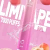 LIMI拋棄式一次性7000口.webp LIMI 7000口 拋棄式電子煙|具備 3.5% 尼古丁鹽強勁擊喉感與冰感水果系列清涼口感,搭載吸氣發光 LED 燈條及 650mAh 可充電池