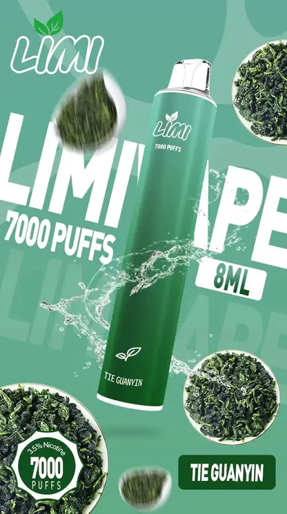 LIMI拋棄式一次性7000口-11.webp LIMI 7000口 拋棄式電子煙|具備 3.5% 尼古丁鹽強勁擊喉感與冰感水果系列清涼口感,搭載吸氣發光 LED 燈條及 650mAh 可充電池