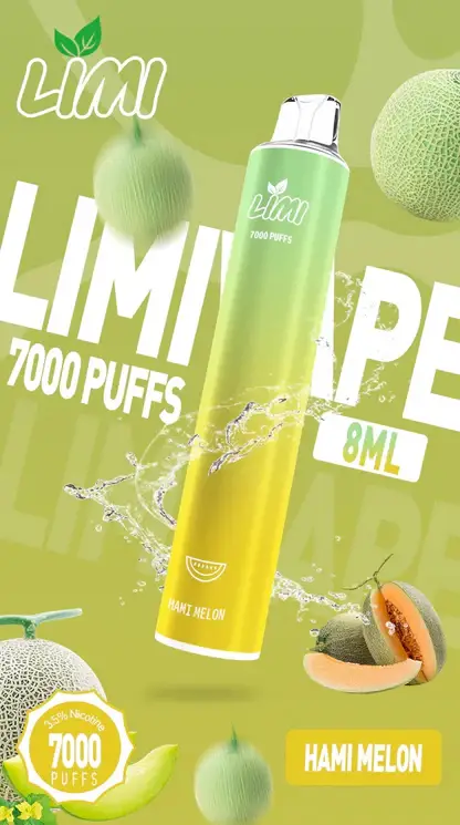 LIMI拋棄式一次性7000口-6.webp LIMI 7000口 拋棄式電子煙|具備 3.5% 尼古丁鹽強勁擊喉感與冰感水果系列清涼口感,搭載吸氣發光 LED 燈條及 650mAh 可充電池