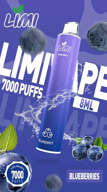 LIMI拋棄式一次性7000口-8.webp LIMI 7000口 拋棄式電子煙|具備 3.5% 尼古丁鹽強勁擊喉感與冰感水果系列清涼口感,搭載吸氣發光 LED 燈條及 650mAh 可充電池