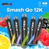 RELX Smash Go 12000口 拋棄式電子煙｜搭載獨家防乾燒技術與 400mAh 穩壓續航，具備 15ml 澎湃大容量與 3%~5% 尼古丁鹽爆爽擊喉感