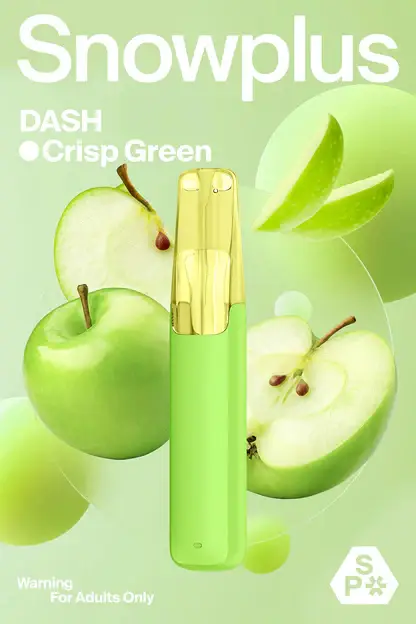 Snowplus DASH 4000口 拋棄式電子煙｜搭載獨家鴨嘴獸人體工學吸嘴與不掉味技術，結合 7.5ml 大容量不乾燒與 3% 尼古丁鹽，帶來極致貼合的吸氣體驗