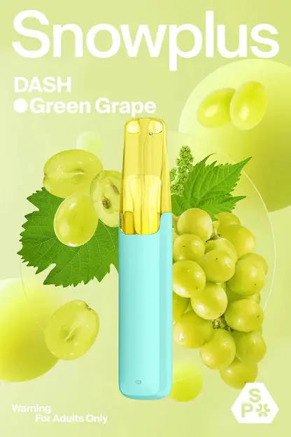 Snowplus DASH 4000口 拋棄式電子煙｜搭載獨家鴨嘴獸人體工學吸嘴與不掉味技術，結合 7.5ml 大容量不乾燒與 3% 尼古丁鹽，帶來極致貼合的吸氣體驗