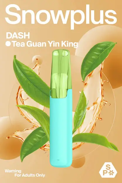 Snowplus DASH 4000口 拋棄式電子煙｜搭載獨家鴨嘴獸人體工學吸嘴與不掉味技術，結合 7.5ml 大容量不乾燒與 3% 尼古丁鹽，帶來極致貼合的吸氣體驗