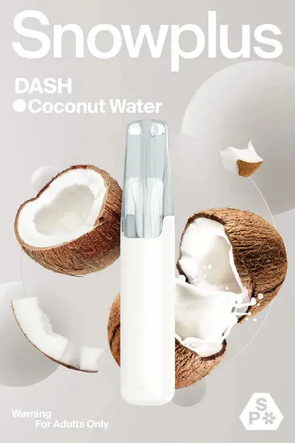 Snowplus DASH 4000口 拋棄式電子煙｜搭載獨家鴨嘴獸人體工學吸嘴與不掉味技術，結合 7.5ml 大容量不乾燒與 3% 尼古丁鹽，帶來極致貼合的吸氣體驗