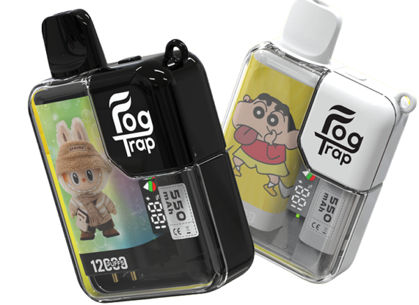 【買十送一】Fog Trap 限量聯名 蠟筆小新 × LABUBU 12000口拋棄式電子煙｜配備油電數位顯示屏，支援雙檔功率切換