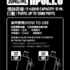 SP2S 12000口 拋棄式電子煙｜具備 9W/13.6W 雙檔調壓與 12ml 大容量油艙，採用 30mg 尼古丁鹽，搭載 650mAh 大電量並支援 Type-C 快充